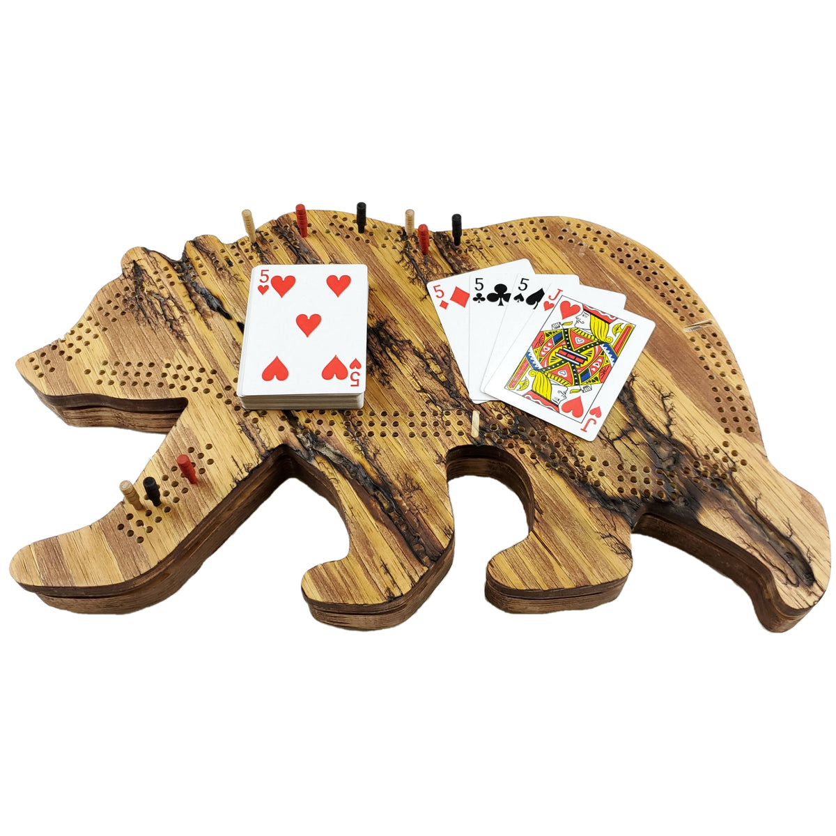 Good Black bear cribbage board