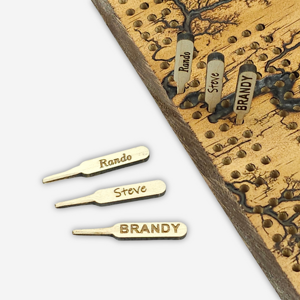 Custom Name Cribbage Pegs