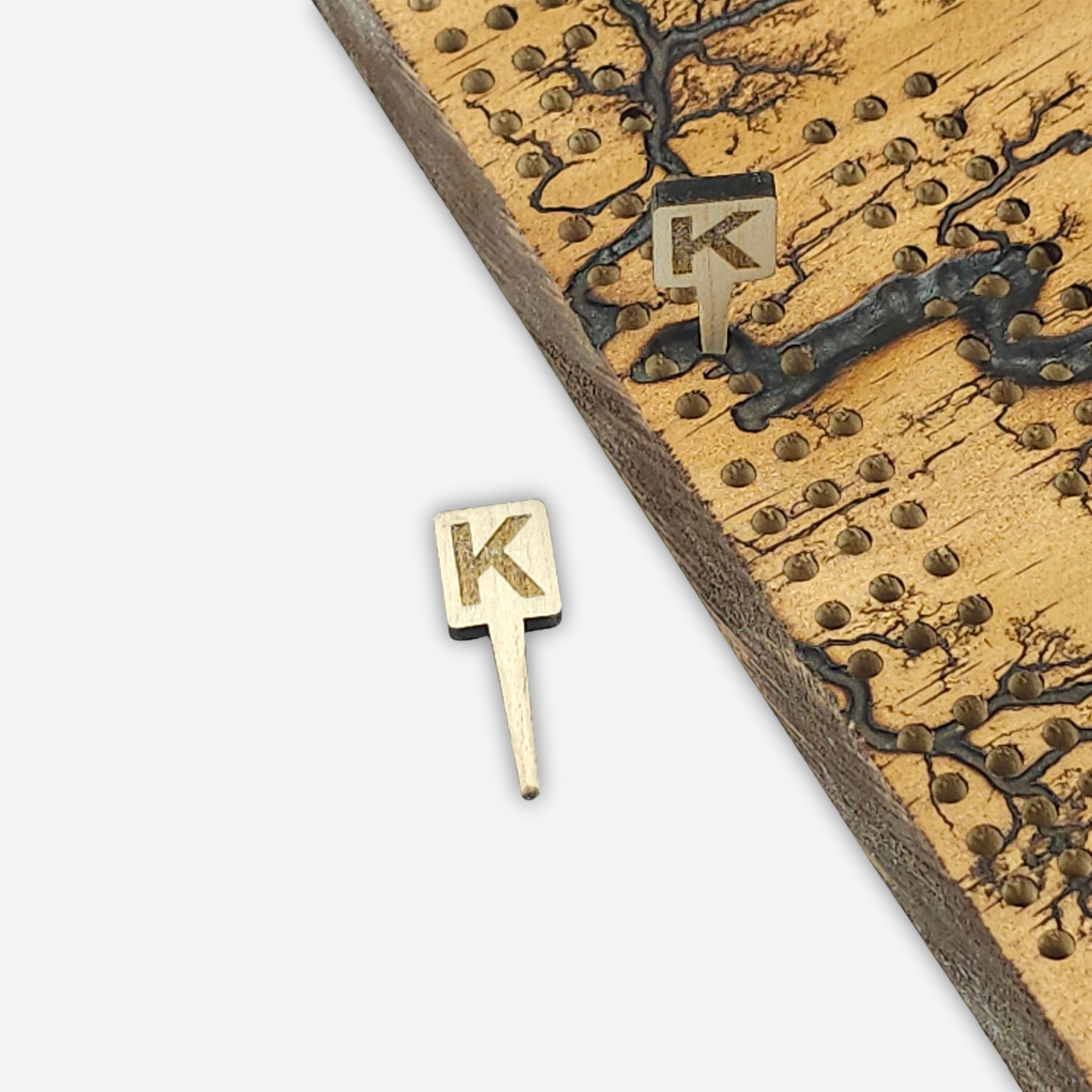 Letter "K" Cribbage Pegs