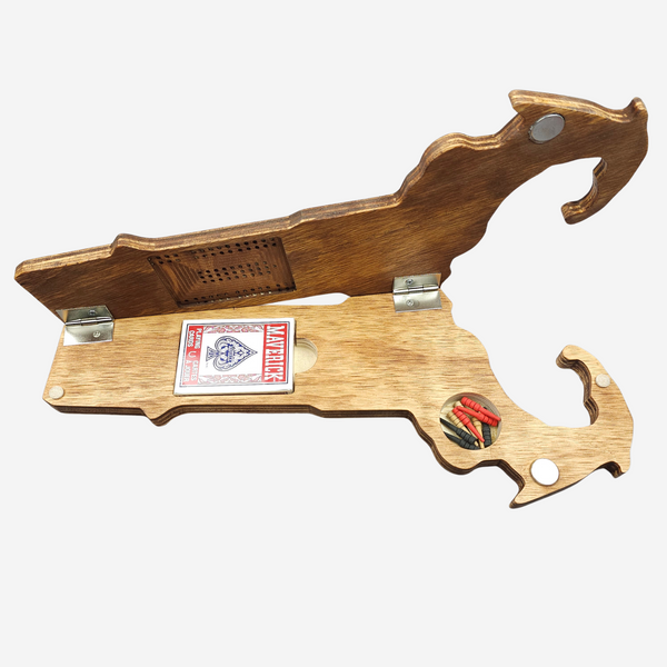 Deluxe Massachusetts State Cribbage Board