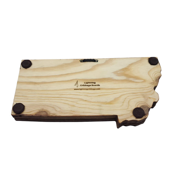 Deluxe Montana State Cribbage Board