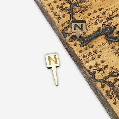 Letter "N" Cribbage Pegs