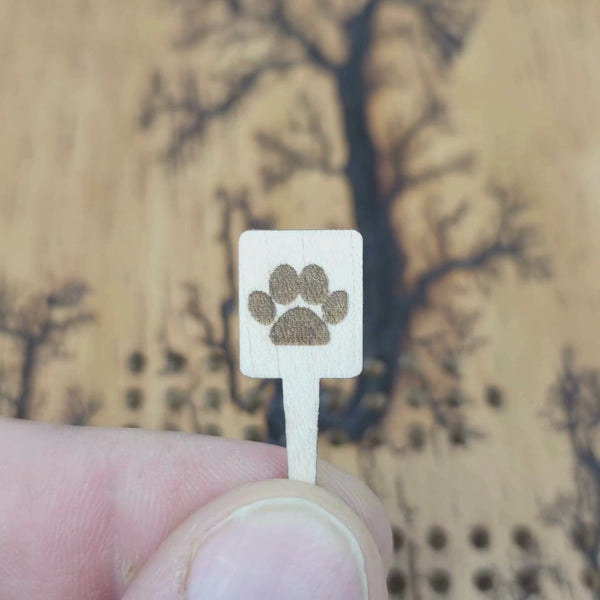 Cat Paw Cribbage Pegs