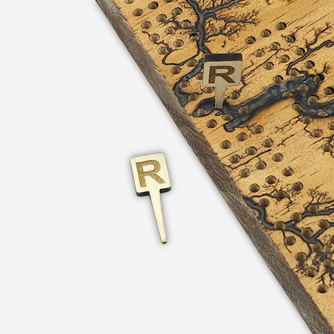 Letter "R" Cribbage Pegs