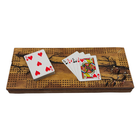 Deluxe Rectangle 4 Track Cribbage Board