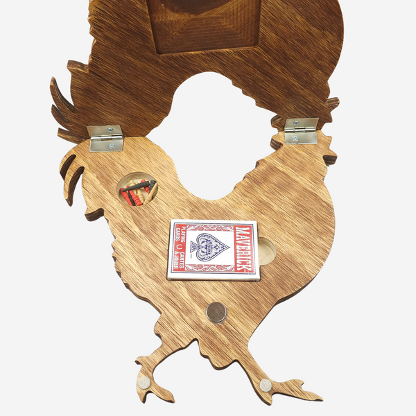 Deluxe Rooster Cribbage Board