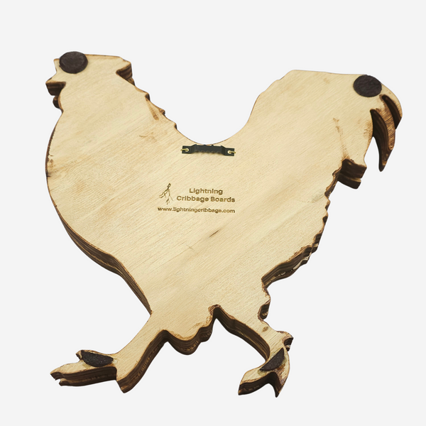 Deluxe Rooster Cribbage Board