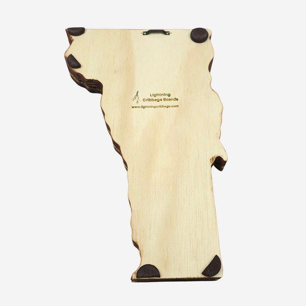 Deluxe Vermont State Cribbage Board