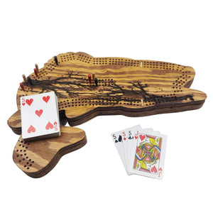 Deluxe Bass Cribbage Board