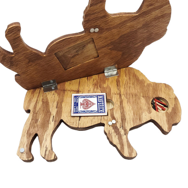 Deluxe Bison Cribbage Board