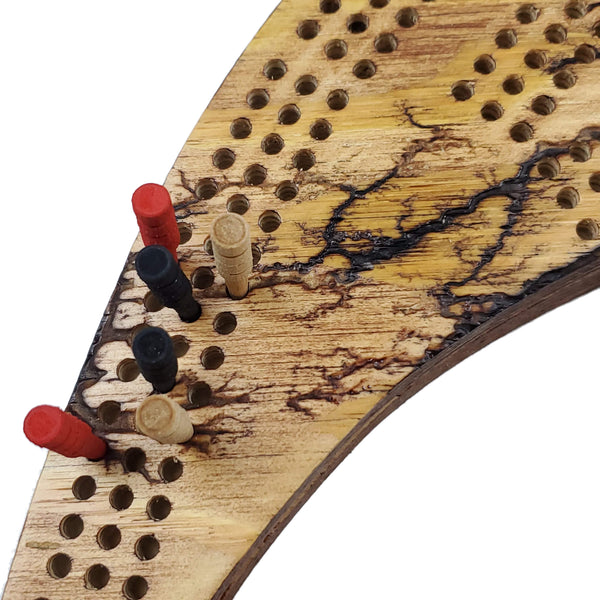 Deluxe Dolphin Cribbage Board