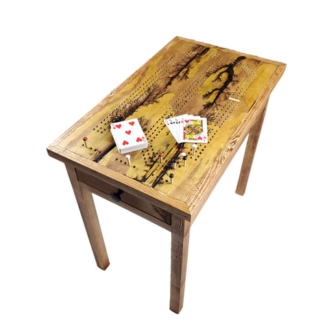End Table Cribbage Board