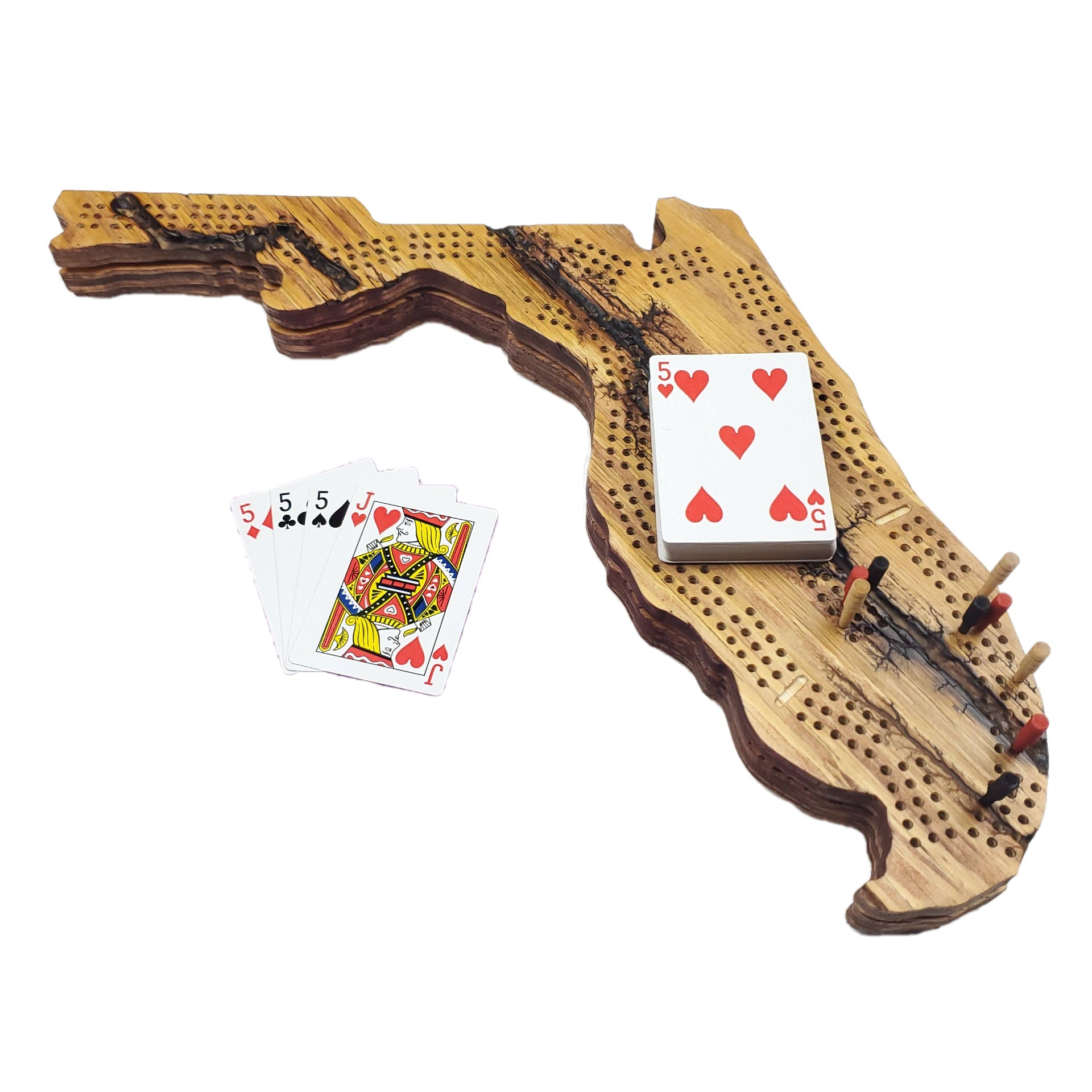 Deluxe Florida State Cribbage Board