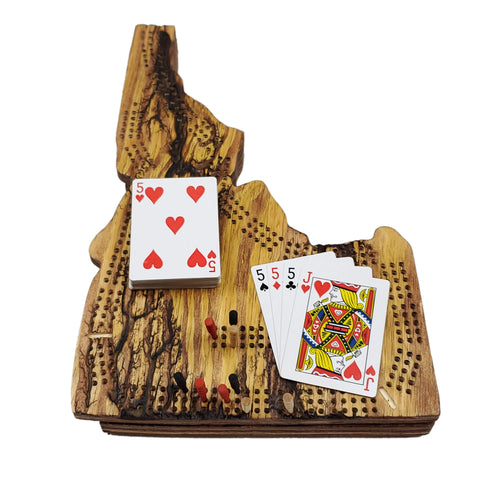 Deluxe Idaho State Cribbage Board