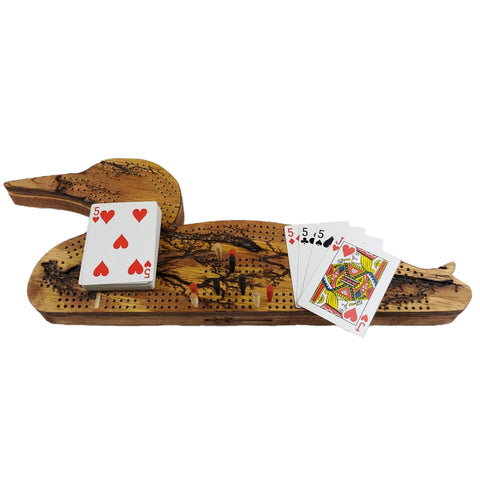 Deluxe Loon Cribbage Board