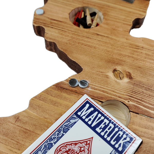 Deluxe New Jersey State Cribbage Board