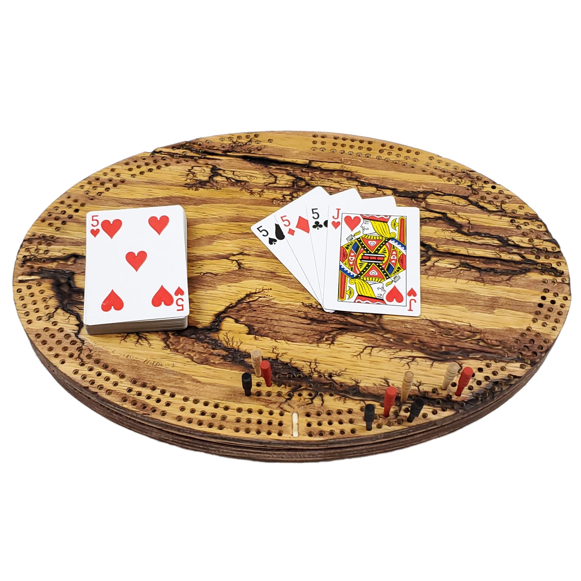 Deluxe Oval Cribbage Board