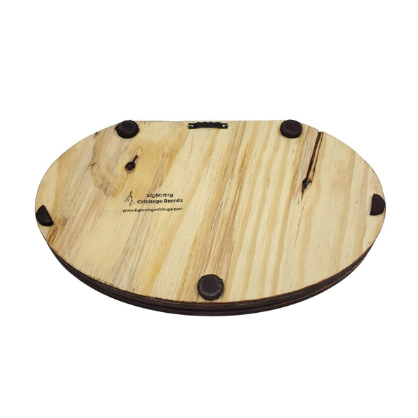 Deluxe Oval 4 Track Cribbage Board
