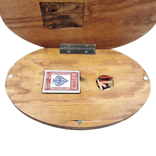 Custom Made Deluxe Lakeshore Engraved Oval Cribbage Board
