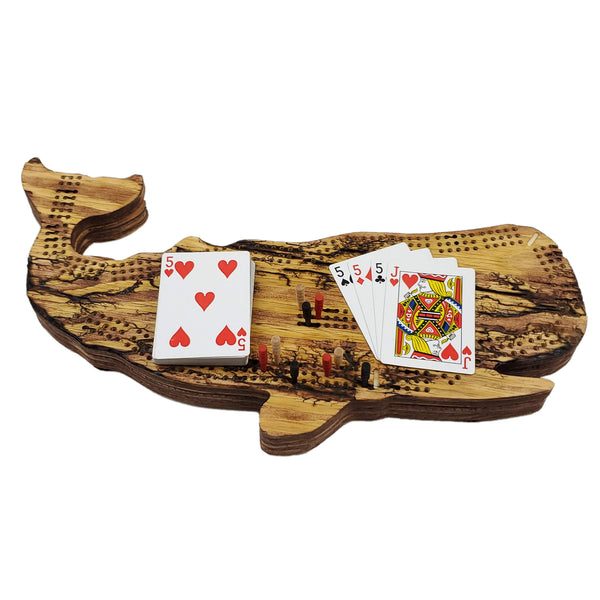 Deluxe Sperm Whale Cribbage Board