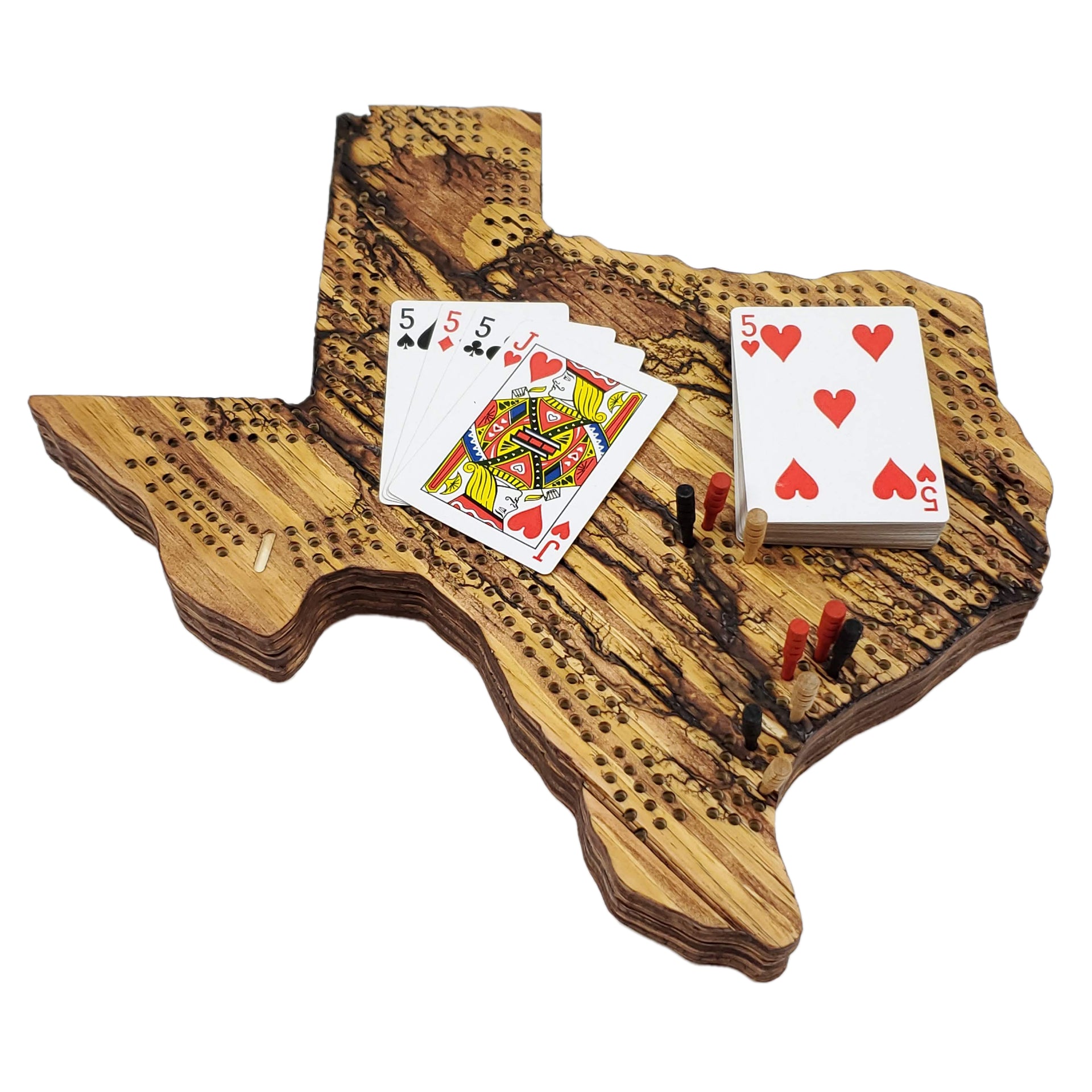 Deluxe Texas State Cribbage Board