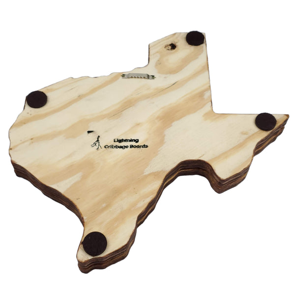 Deluxe Texas State Cribbage Board