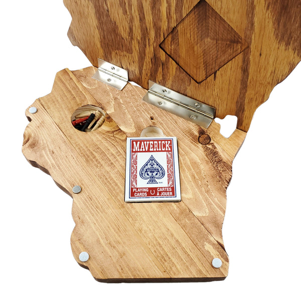 Deluxe Wisconsin State Cribbage Board