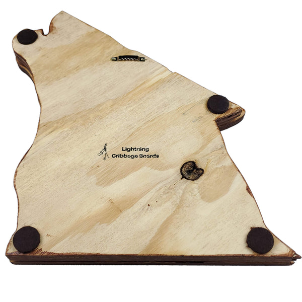 Deluxe Howling Wolf Head Cribbage Board